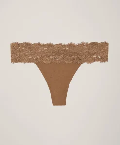 Organic Lace Waist Thong