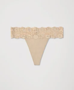 Organic Lace Waist Thong