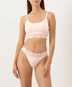 Organic Lace Waist Thong