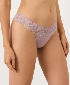 Organic Lace Waist Thong