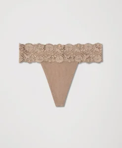 Organic Lace Waist Thong