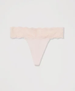 Organic Lace Waist Thong