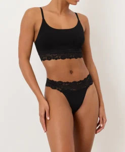 Organic Lace Waist Thong