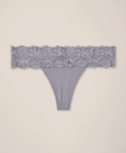 Organic Lace Waist Thong