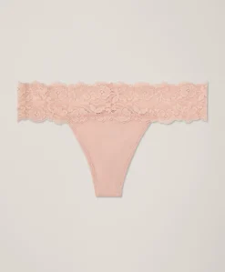 Organic Lace Waist Thong