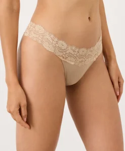 Organic Lace Waist Thong