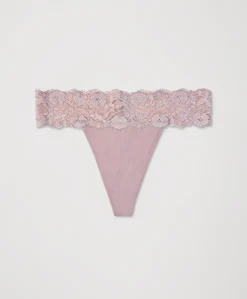 Organic Lace Waist Thong