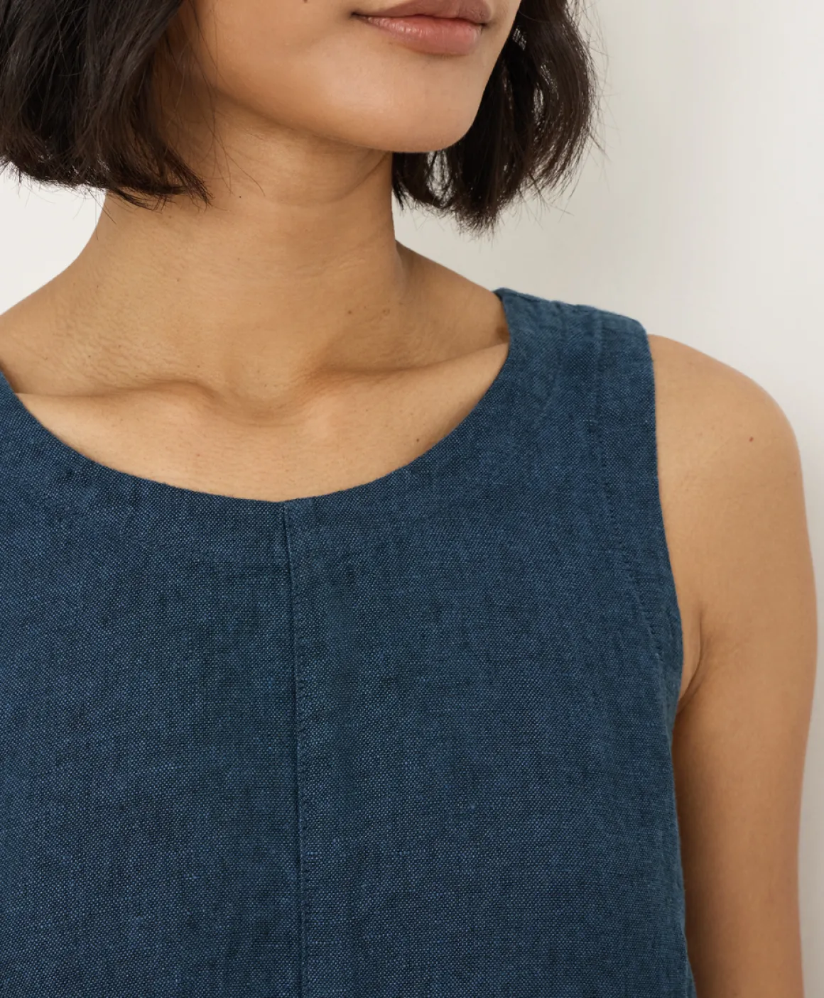 Organic Linen Easy Tank Dress