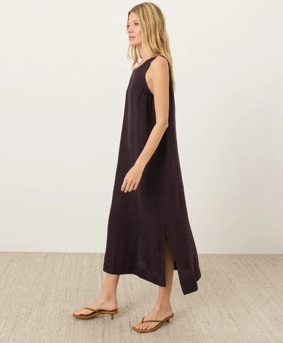 Organic Linen Easy Tank Dress