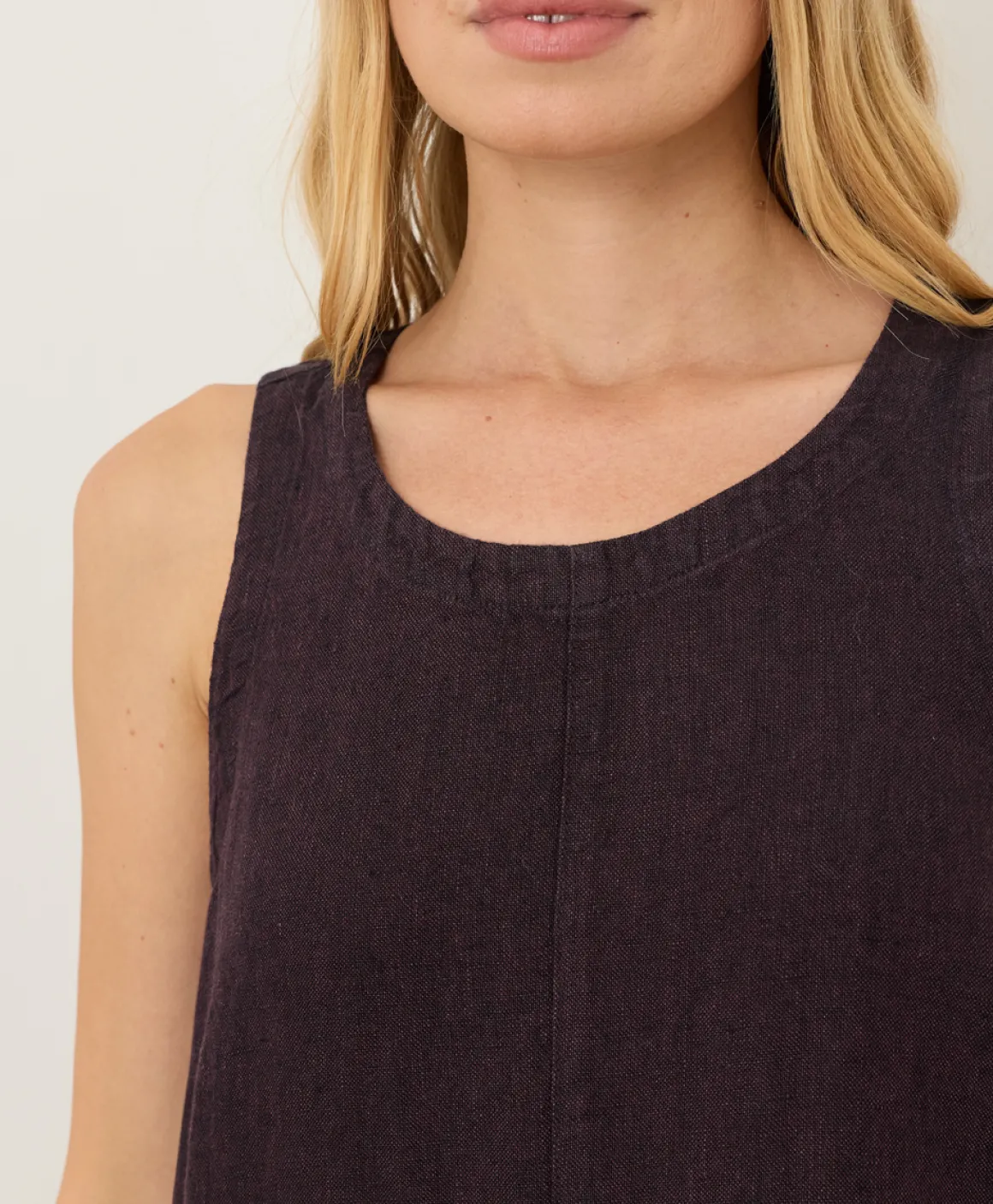 Organic Linen Easy Tank Dress