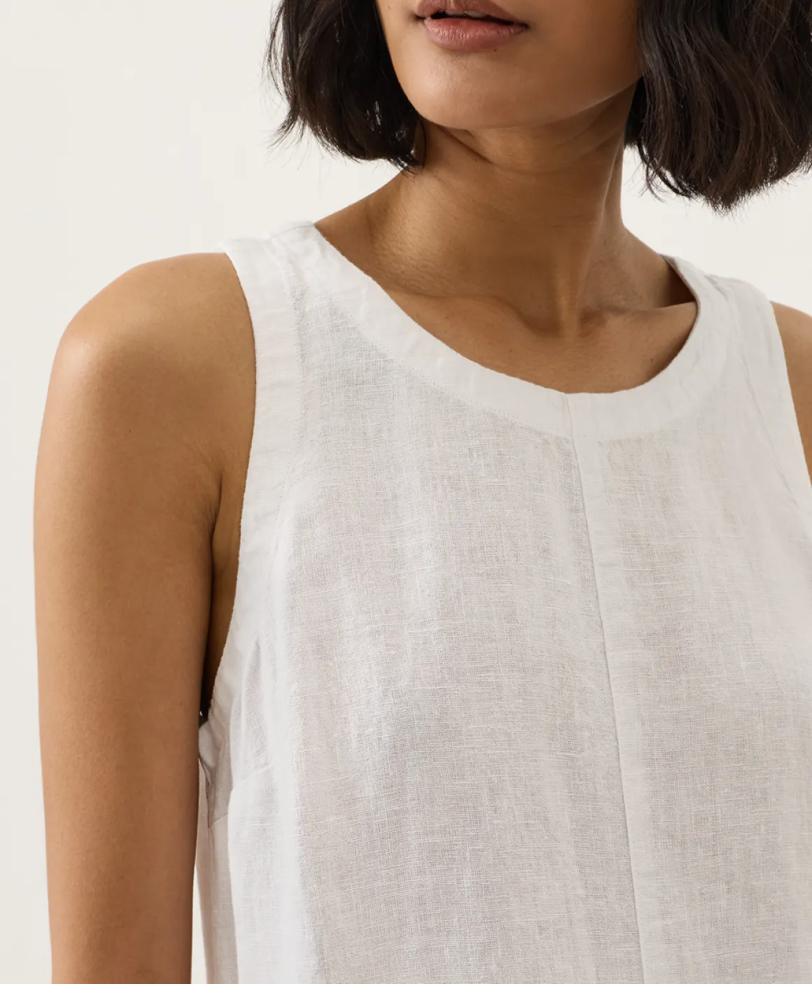 Organic Linen Easy Tank Dress