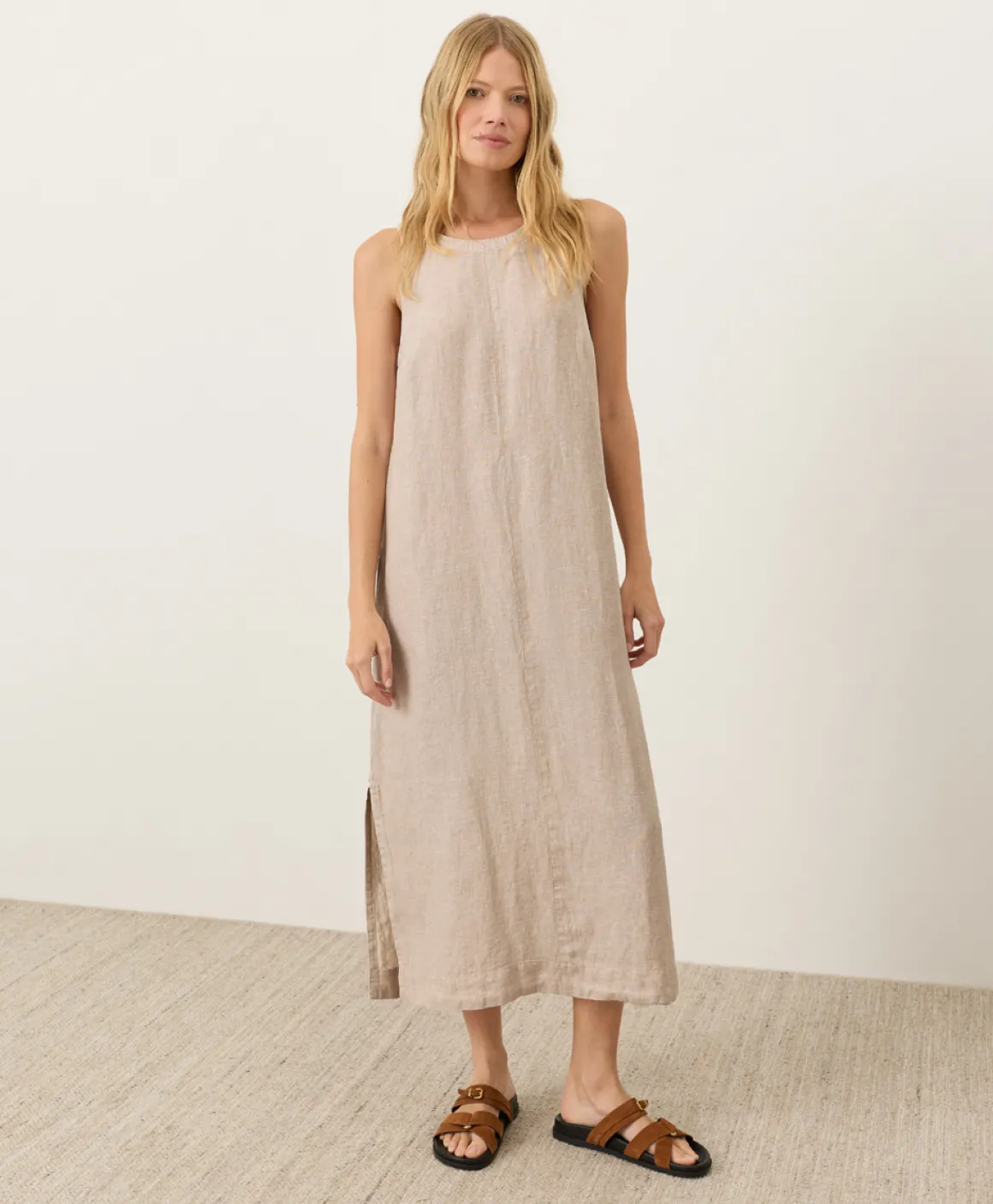 Organic Linen Easy Tank Dress