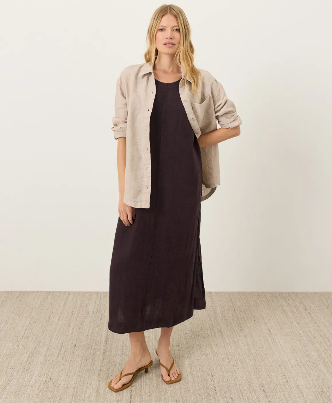 Organic Linen Easy Tank Dress