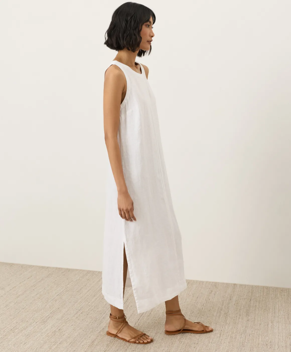 Organic Linen Easy Tank Dress