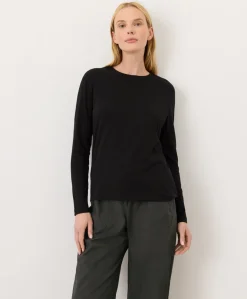 Organic Luxe Essential Crewneck Long Sleeve Tee