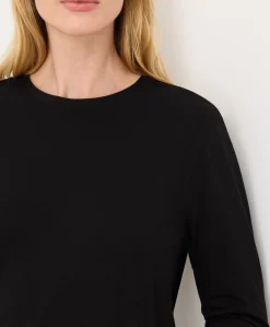 Organic Luxe Essential Crewneck Long Sleeve Tee