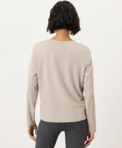 Organic Luxe Essential Crewneck Long Sleeve Tee