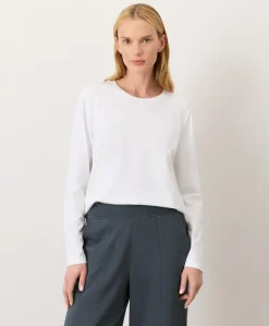 Organic Luxe Essential Crewneck Long Sleeve Tee
