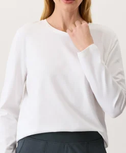 Organic Luxe Essential Crewneck Long Sleeve Tee