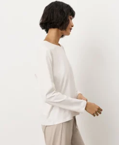 Organic Luxe Essential Crewneck Long Sleeve Tee