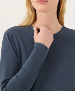 Organic Luxe Essential Crewneck Long Sleeve Tee