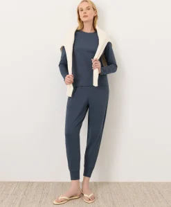 Organic Luxe Essential Crewneck Long Sleeve Tee