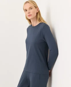 Organic Luxe Essential Crewneck Long Sleeve Tee