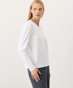 Organic Luxe Essential Crewneck Long Sleeve Tee