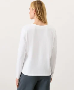 Organic Luxe Essential Crewneck Long Sleeve Tee