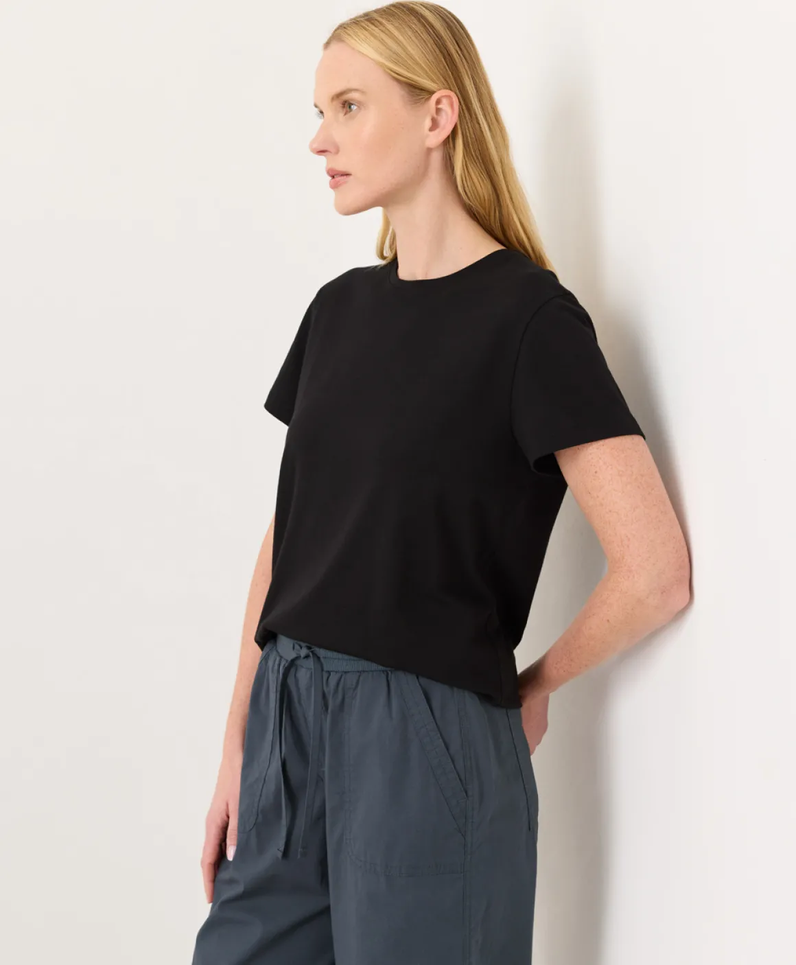 Organic Luxe Essential Crewneck Tee