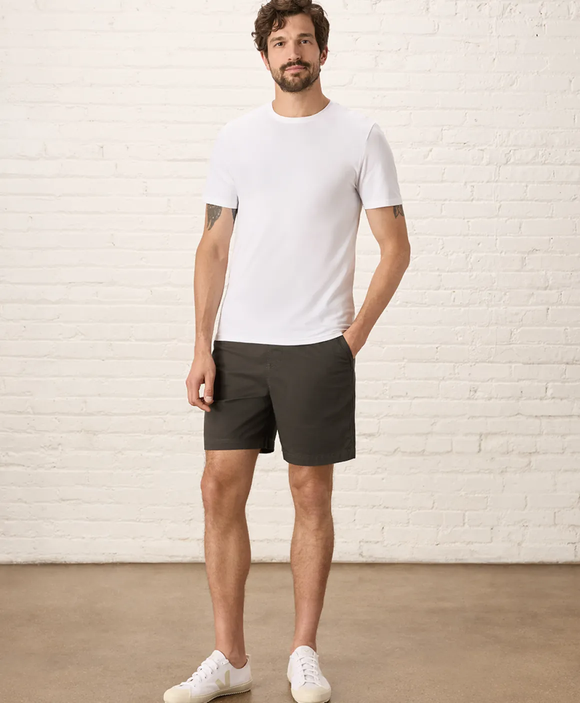 Organic Luxe Essential Slim Fit Crewneck Tee