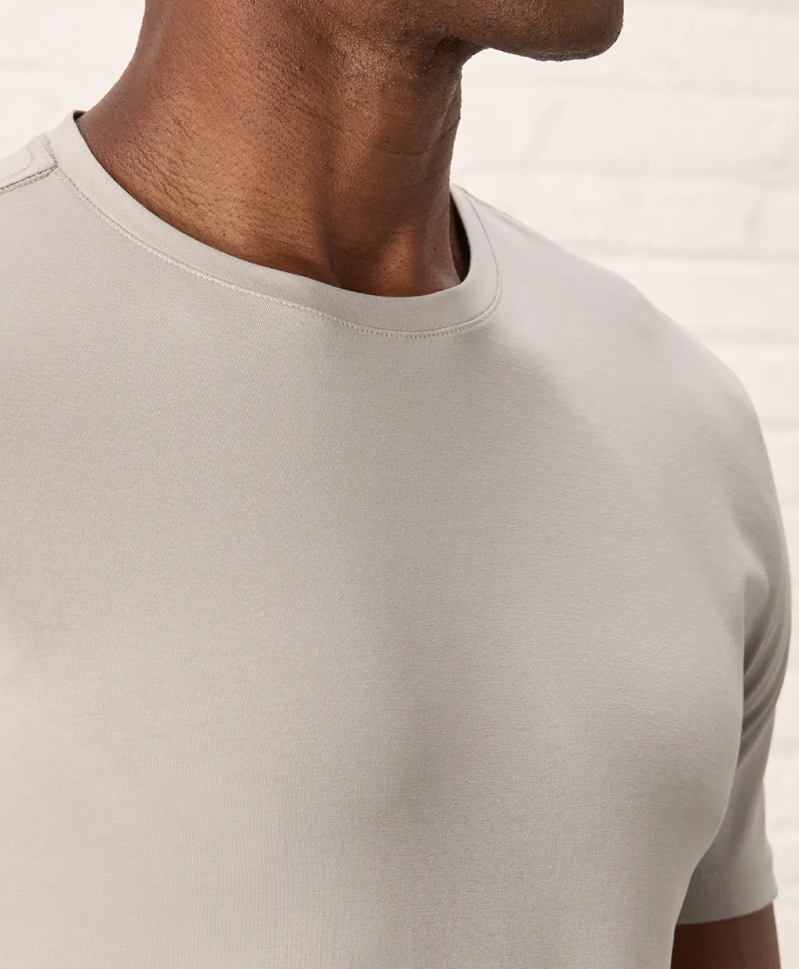 Organic Luxe Essential Slim Fit Crewneck Tee