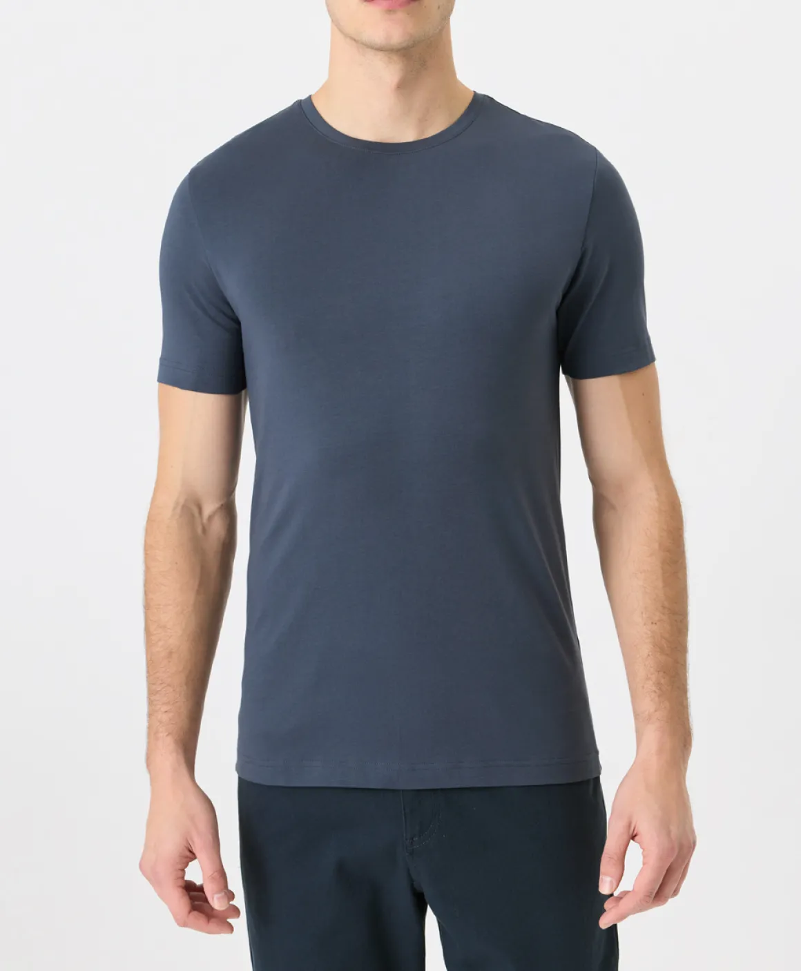 Organic Luxe Essential Slim Fit Crewneck Tee