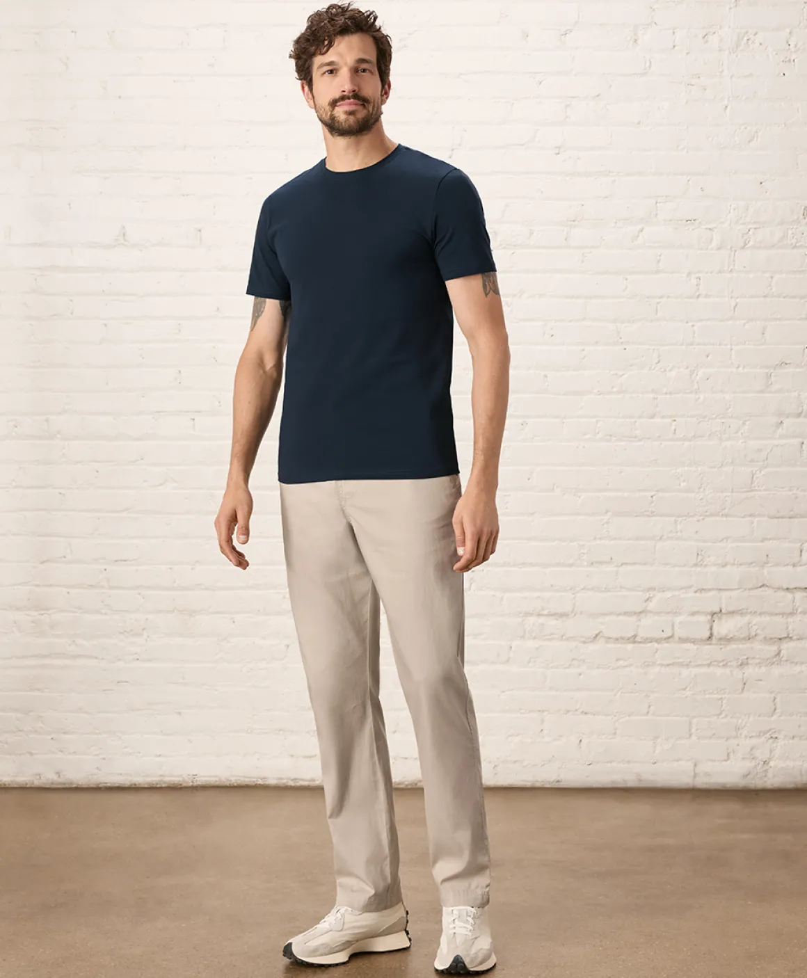 Organic Luxe Essential Slim Fit Crewneck Tee