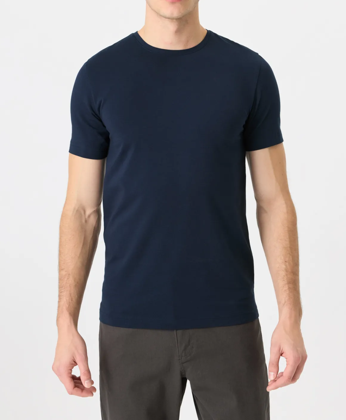 Organic Luxe Essential Slim Fit Crewneck Tee