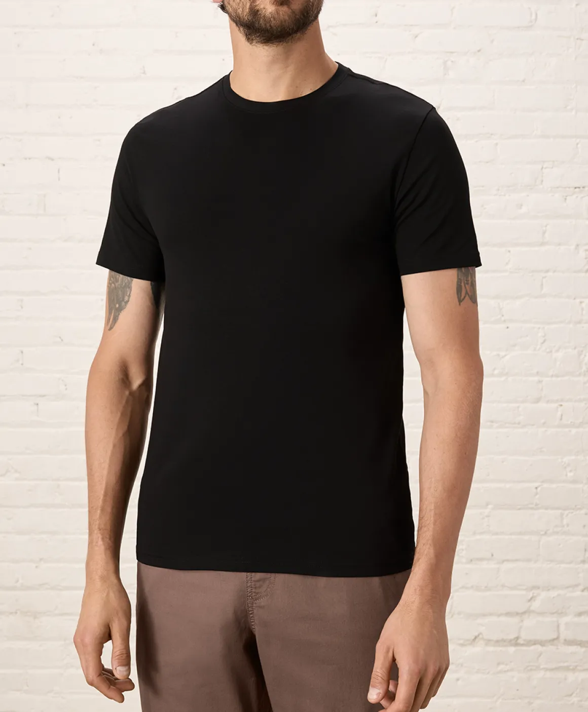 Organic Luxe Essential Slim Fit Crewneck Tee