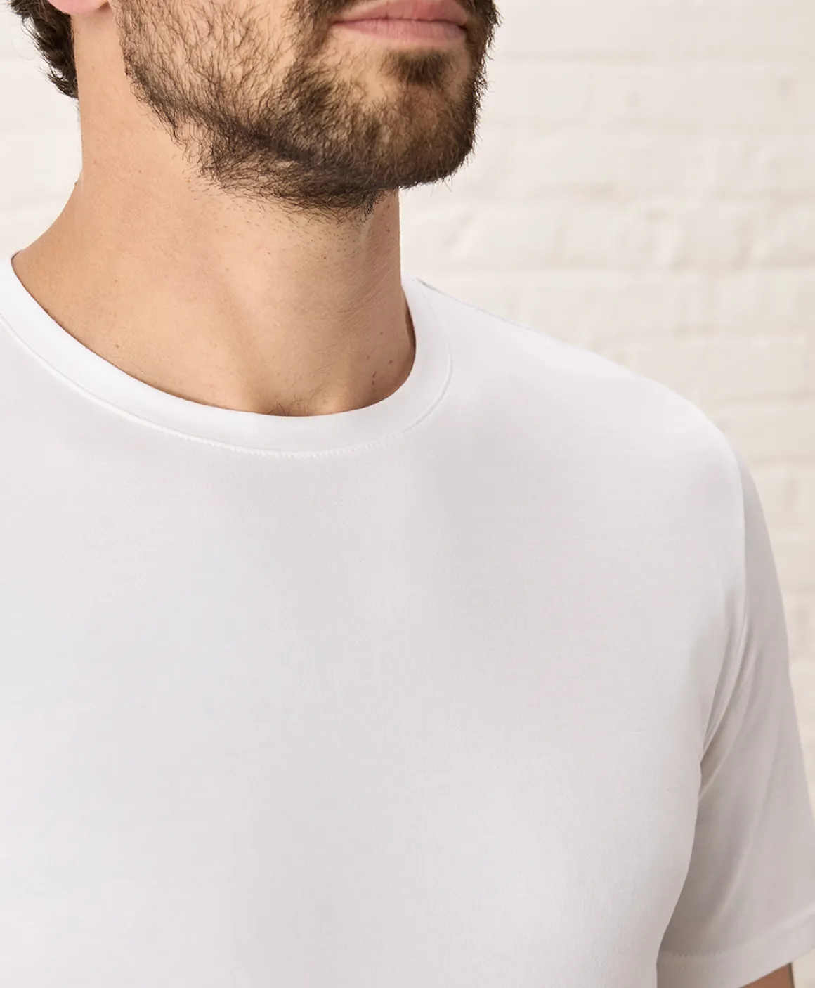 Organic Luxe Essential Slim Fit Crewneck Tee