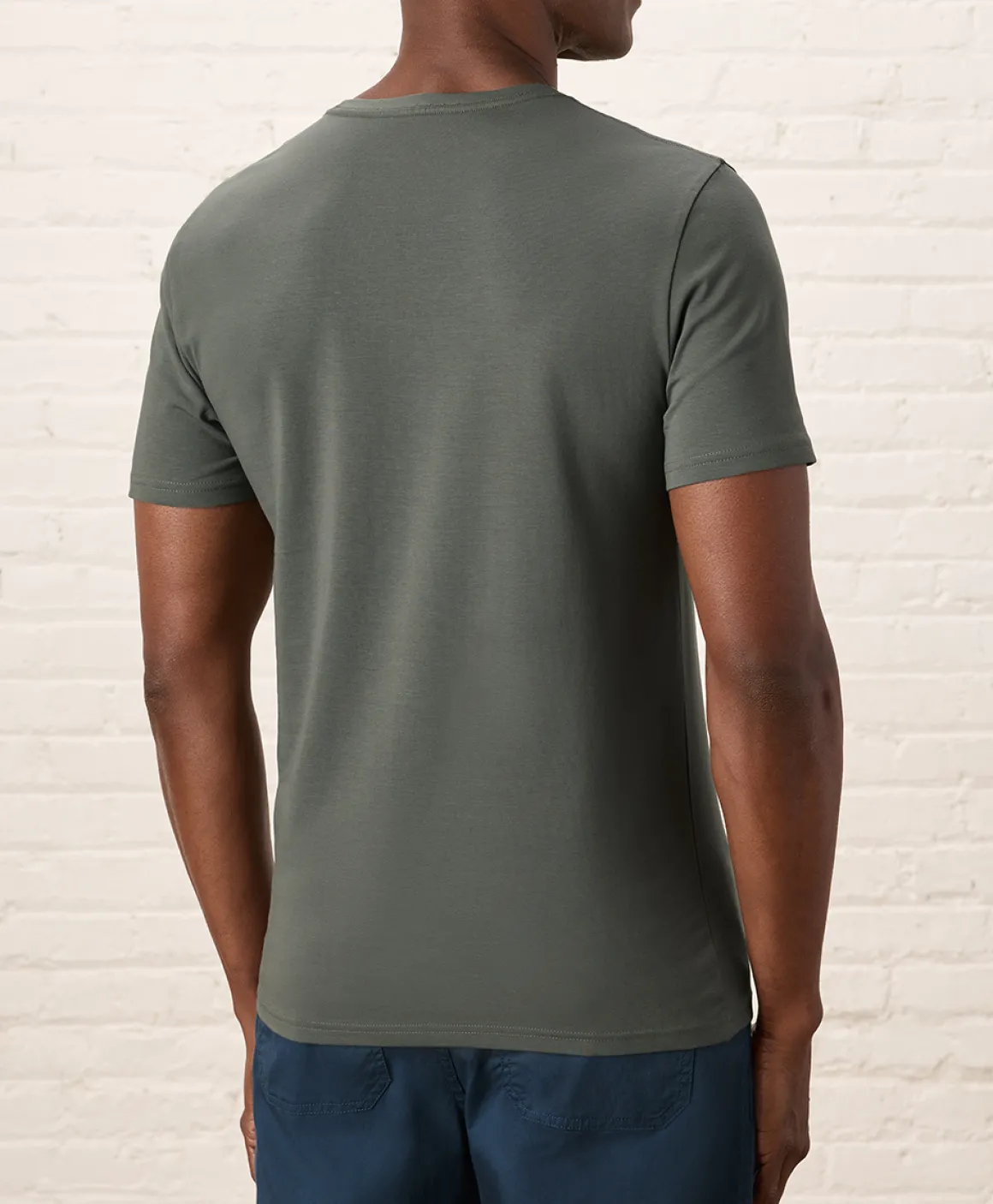 Organic Luxe Essential Slim Fit Crewneck Tee