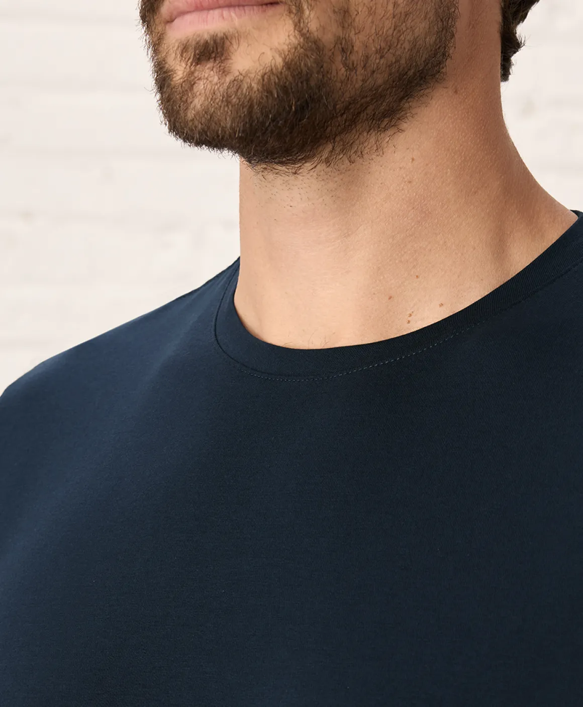 Organic Luxe Essential Slim Fit Crewneck Tee
