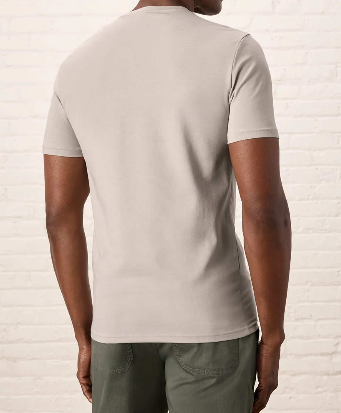 Organic Luxe Essential Slim Fit Crewneck Tee