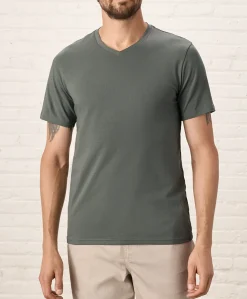 Organic Luxe Essential Slim Fit V-Neck Tee