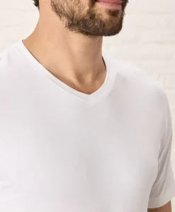 Organic Luxe Essential Slim Fit V-Neck Tee