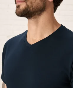 Organic Luxe Essential Slim Fit V-Neck Tee