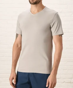Organic Luxe Essential Slim Fit V-Neck Tee