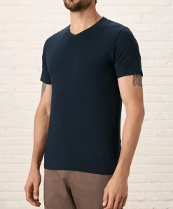 Organic Luxe Essential Slim Fit V-Neck Tee