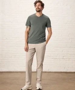 Organic Luxe Essential Slim Fit V-Neck Tee