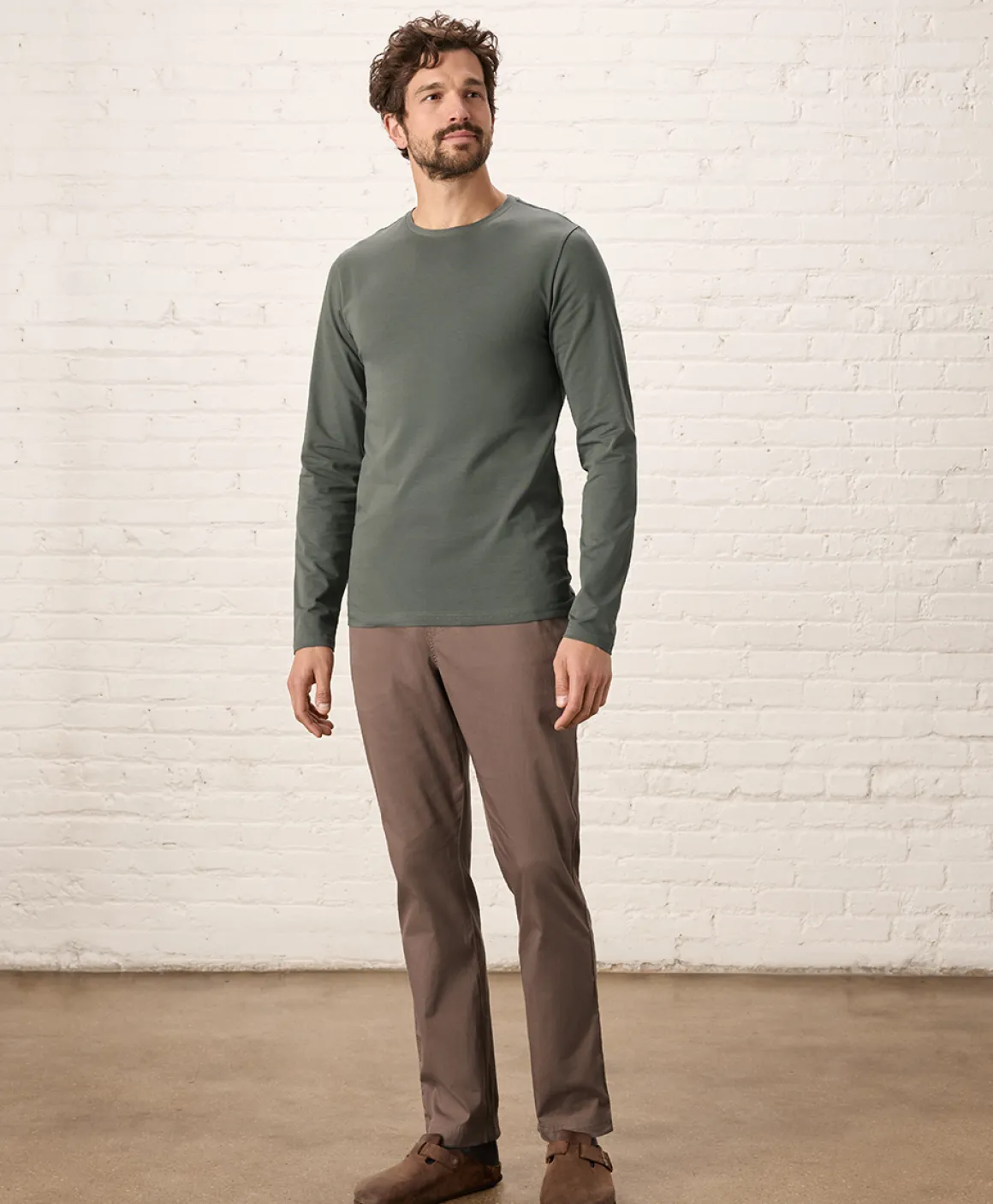 Organic Luxe Essential Slim Long Sleeve Tee