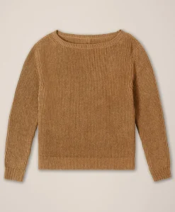 Organic Luxe Knit Boatneck Sweater