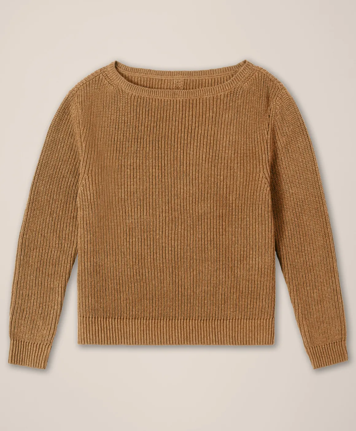 Organic Luxe Knit Boatneck Sweater
