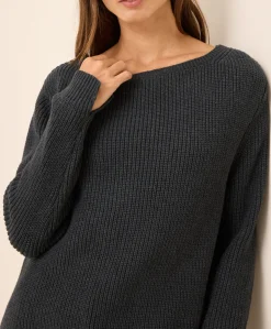 Organic Luxe Knit Boatneck Sweater